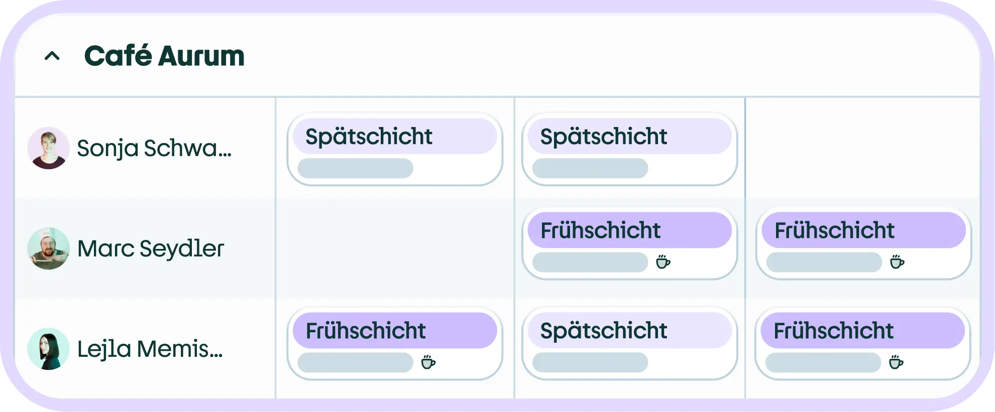 Dienstplanung Illustration